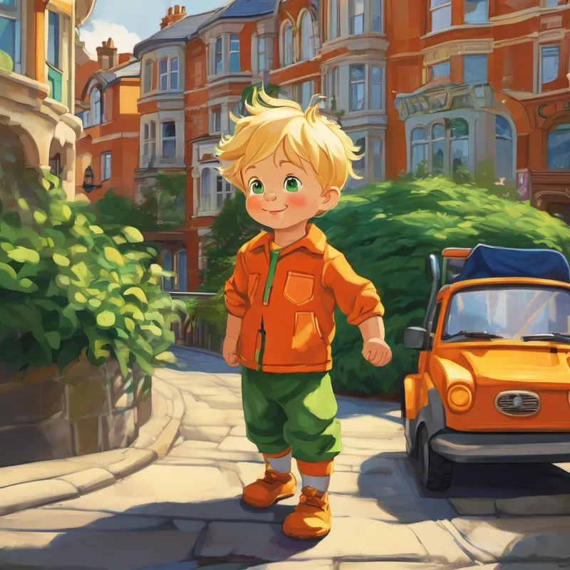 Once upon a time in the beautiful city of Swansea, Wales, there lived an energetic, blonde-haired, and green-eyed little boy named Henry. Henry was only two years old, but his love for diggers was greater than anything else in the world. Every morning, as the sun peeked through the curtains, Henry's eyes would sparkle with excitement. He would climb out of his cozy bed, dressed in his favorite orange digger pajamas, and start his day full of joy and adventure.