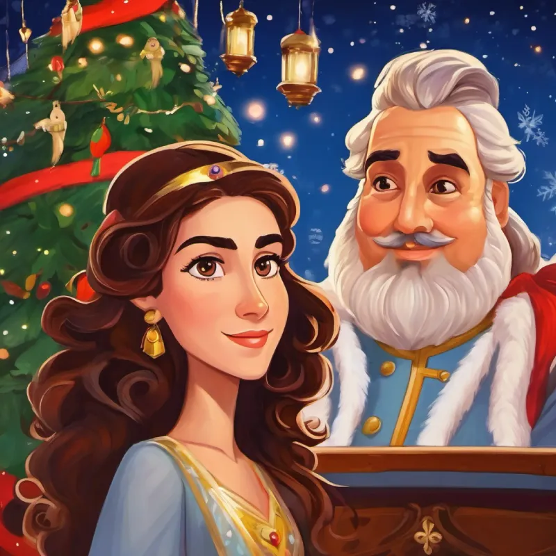 It's Princesa con ojos marrones, pelo largo castaño, piel oliva Ama sonreír's 35th birthday, and her husband has plans.