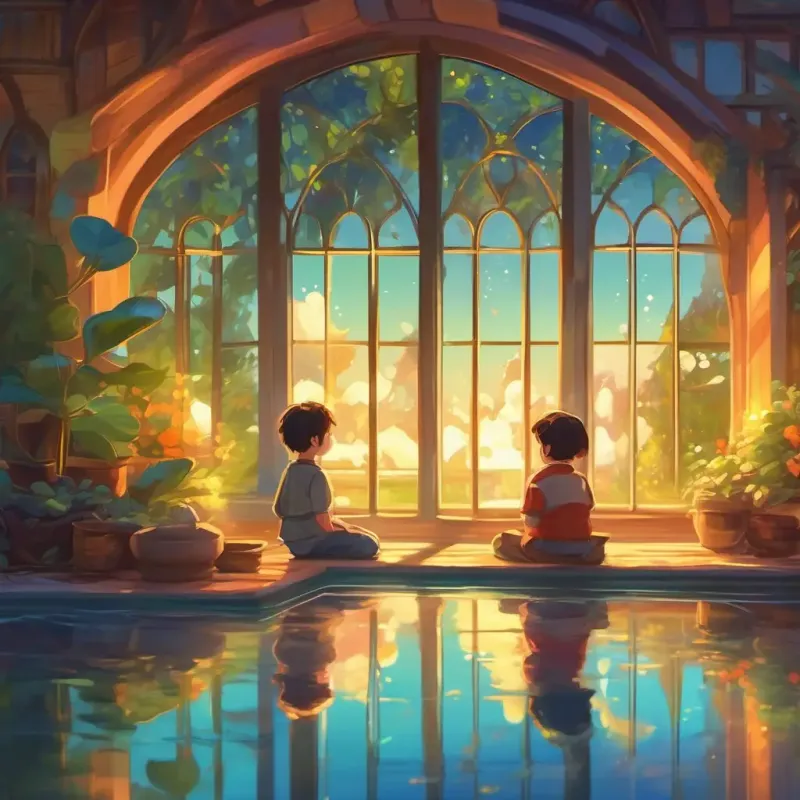 Touching reflection induces magical experience