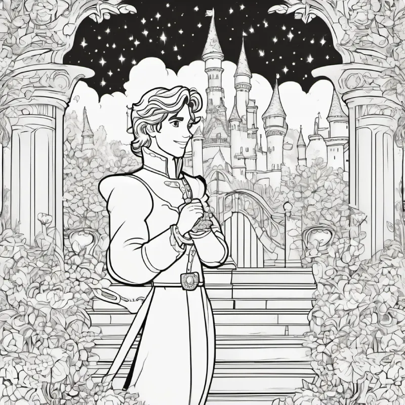 Prince finds Cinderella and they live happily ever after. Characters: Cinderella, Prince.