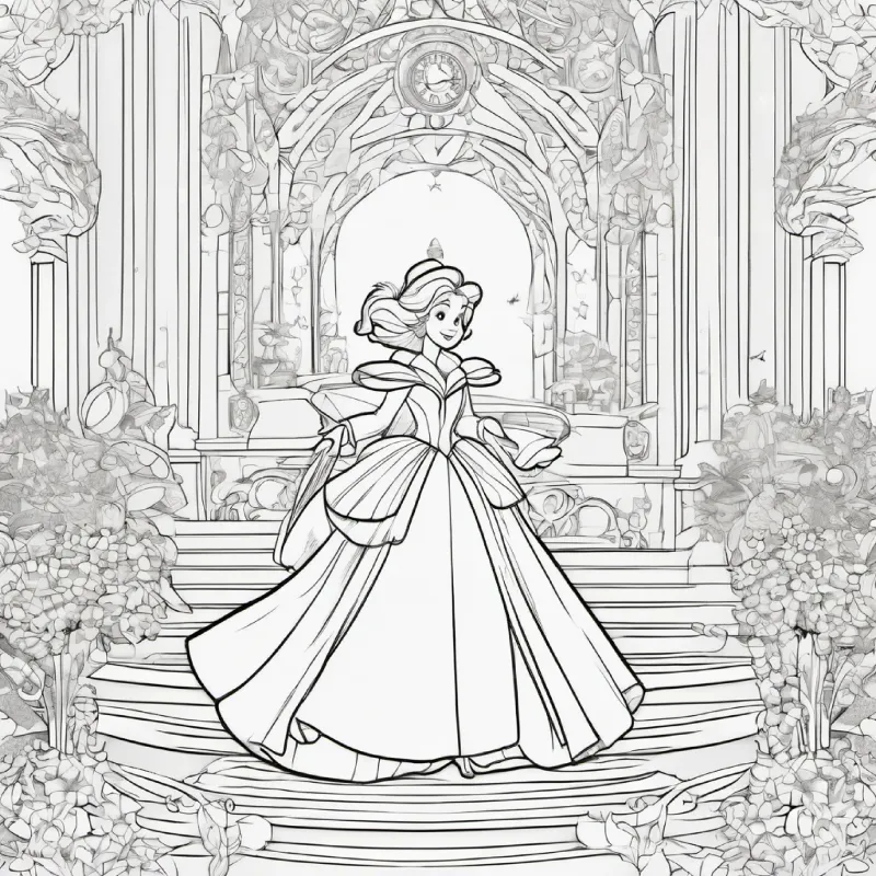 Fairy Godmother's warning about the magic's time limit. Characters: Cinderella, Fairy Godmother.