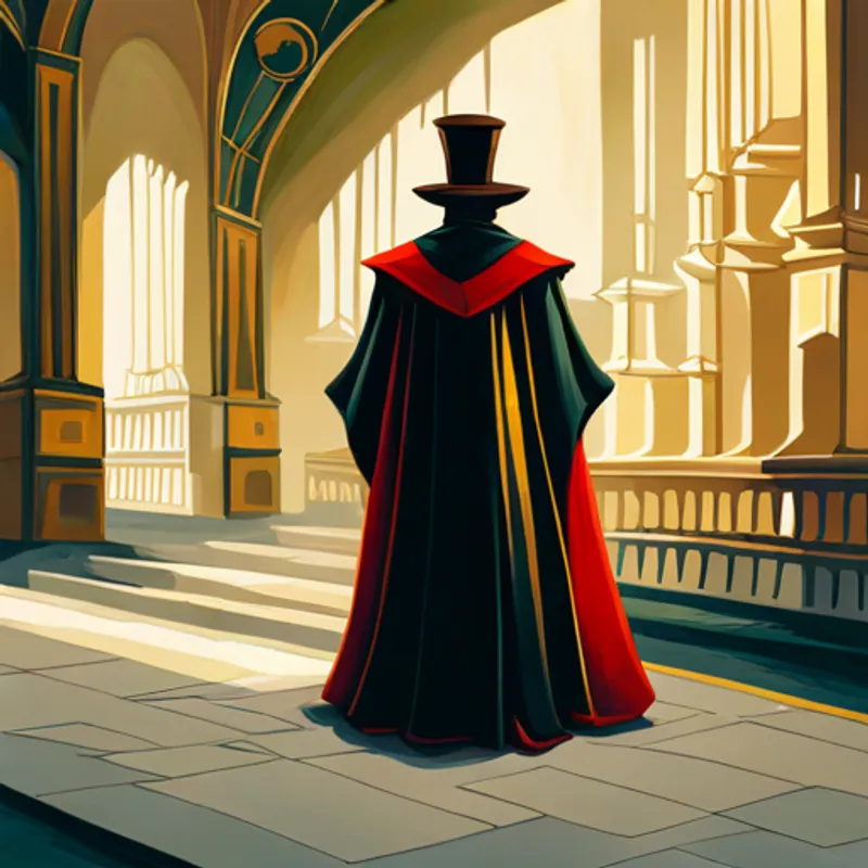 Jafar lurking in the shadows, planning his evil scheme