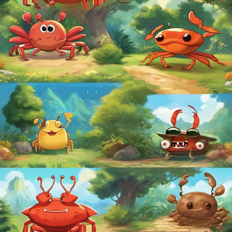 Through their funny and exciting adventures, Crabby, Freddy, and Wiggly learned a very important lesson. Although they had different lifestyles and diets, their combined presence made the environment around them healthy and happy. They understood that everyone is unique in their own way, and it is this uniqueness that adds variety and balance to the world. From that day forward, they cherished their differences and celebrated their friendship, knowing that together, they were a perfect team.