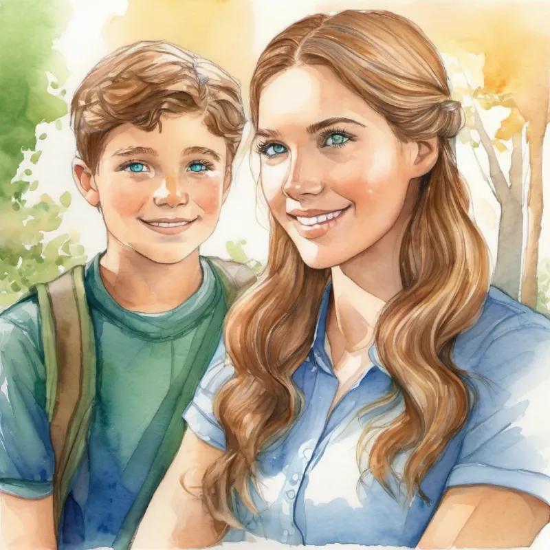 Ella: Young leader, fair skin, determined green eyes confides in friend Jon: Loyal friend, tanned skin, supportive blue eyes, receives encouragement, resolves to study trade.