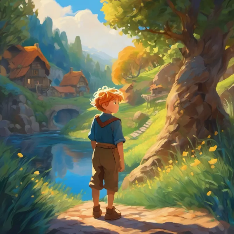 Young boy with sunny hair and deep blue eyes, brave discovers his true 'home', a place of love and acceptance.