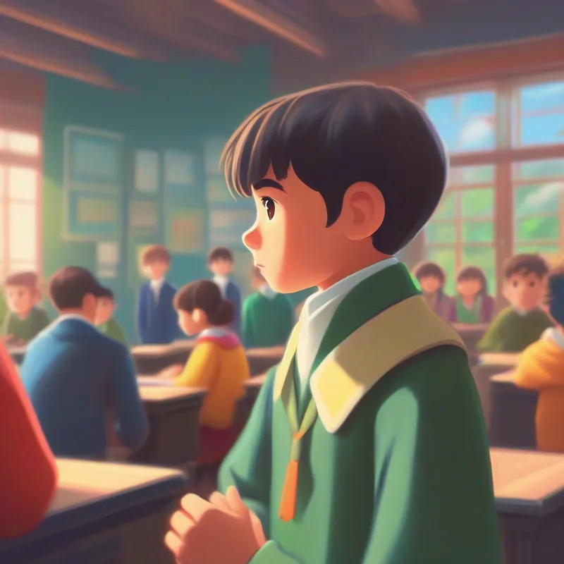 Shy and hesitant, transforms into a confident individual starts speaking up in class and gains respect