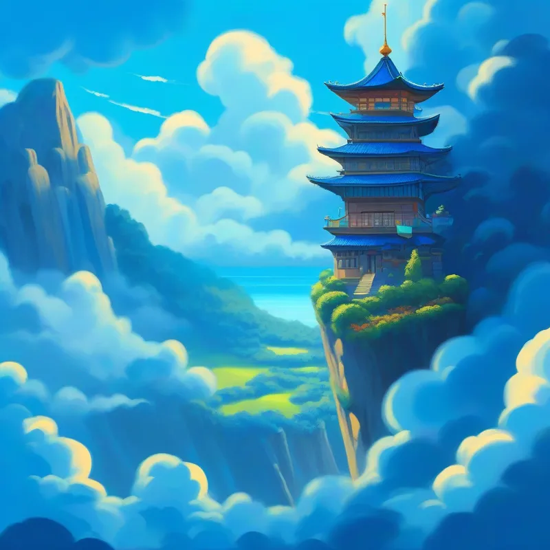 Balanço, céu azul, felicidade