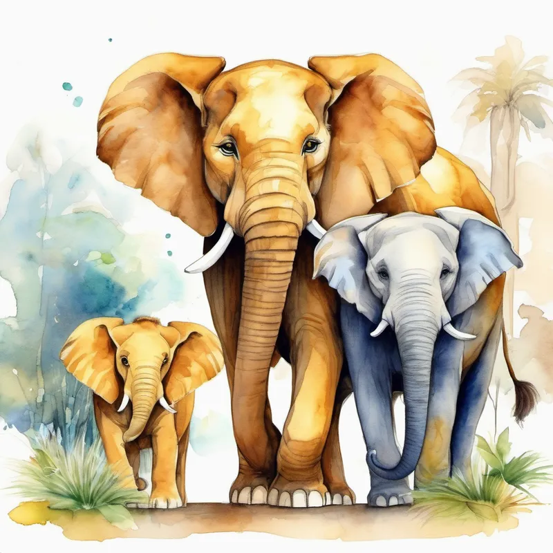 Friendly lion with a golden mane and kind eyes the lion and Gentle elephant with a long trunk and big ears the elephant holding trunks