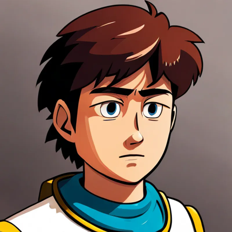 Bryan with a determined look, ready to take action