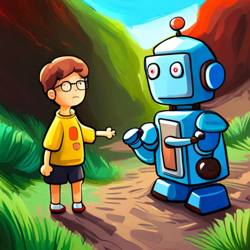 Friends realize robot is causing troubles, start mission