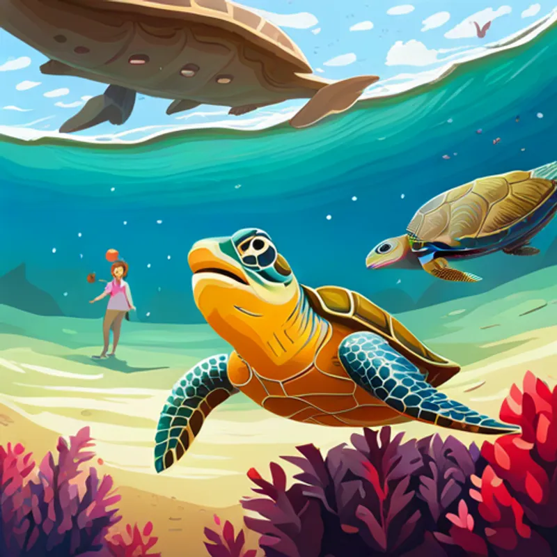 Lila guides a sea turtle back to its family using her keen sense of direction