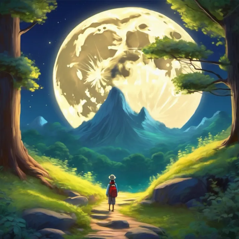 Arrival at Moonlit Glade, full moon, searching, initial disappointment, a discovery.