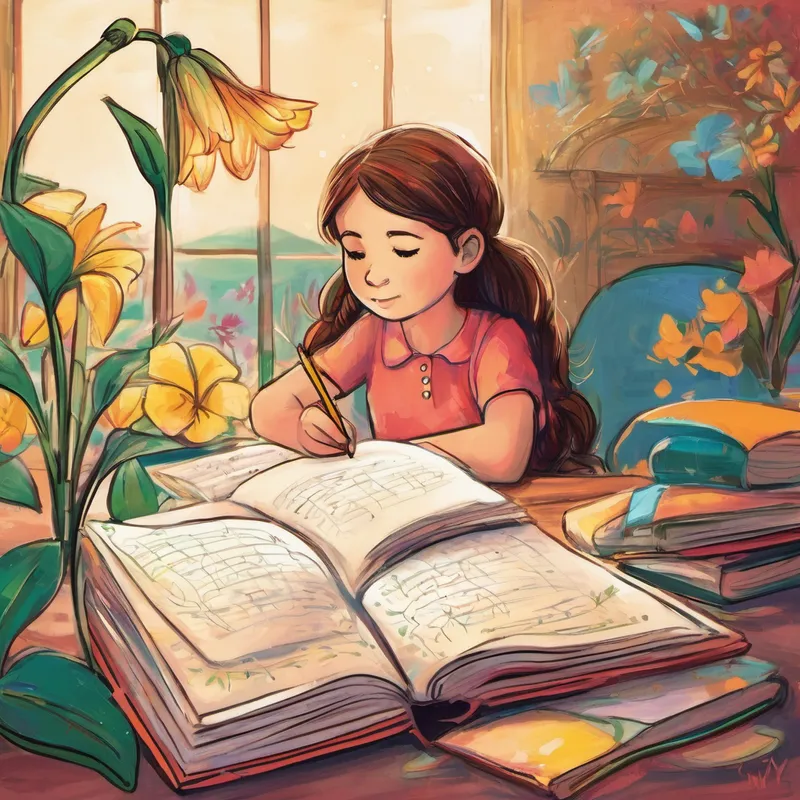 While Lily was having fun and learning so much, she noticed something sad. Many of the grown-ups she encountered seemed to have forgotten their dreams. They were so caught up in the chaos of life that they had abandoned the wonders they had once believed in. This made Lily even more determined to hold onto her dreams, no matter what. One night, as Lily returned to her bedroom, she saw a note on her pillow. It was from her favorite teacher, Mrs. Johnson. The note read, "Dear Lily, never forget that your dreams have the power to become a reality. Keep imagining, stay confident, and have fun along the way. We believe in you."