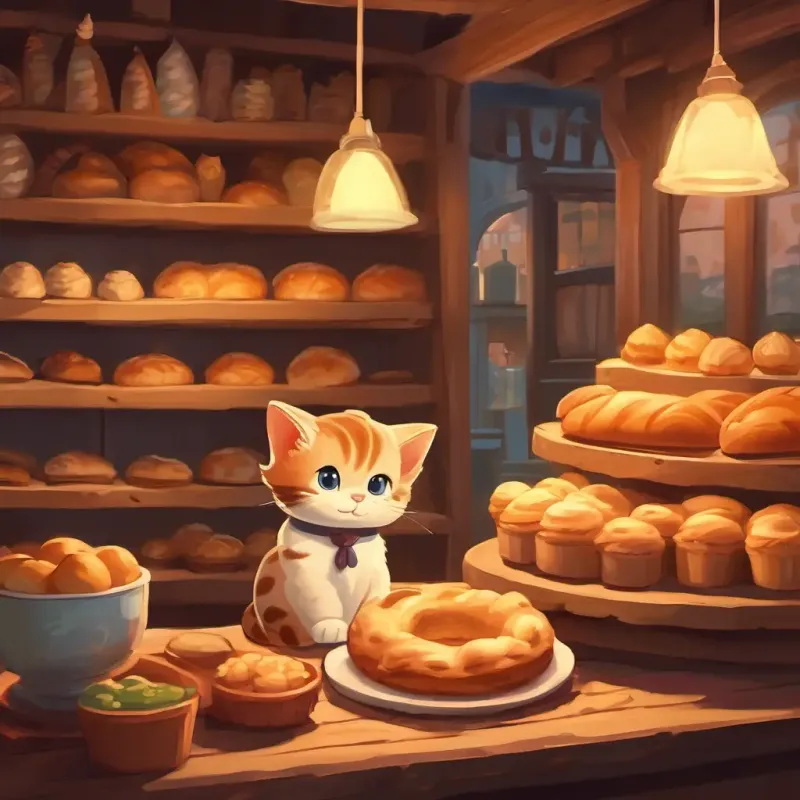 Ask Mr. Baker at bakery about kitten