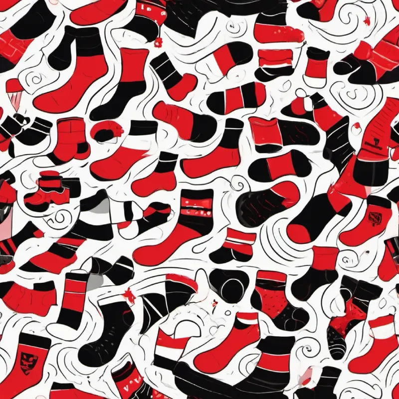 The lead sock communicates pride and a message of acceptance.