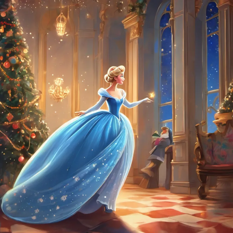Cinderella thanks her godmother and heads to the ball with hope.
