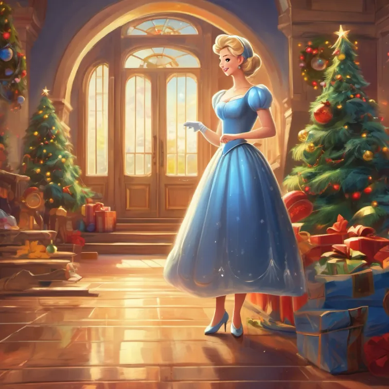 Showing Cinderella's hard work and positive attitude.