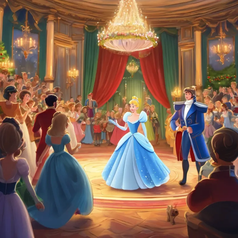 The King's royal ball announcement arrives, Cinderella is invited.