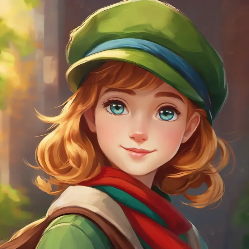 Short, golden hair, blue eyes, wears a red scarf offers friendship and inclusiveness to Tall, brown hair, green eyes, wearing a green hat.