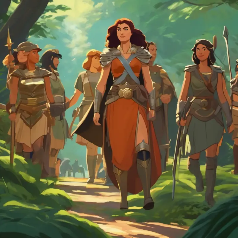 Bill's outfit and meeting the Amazons
