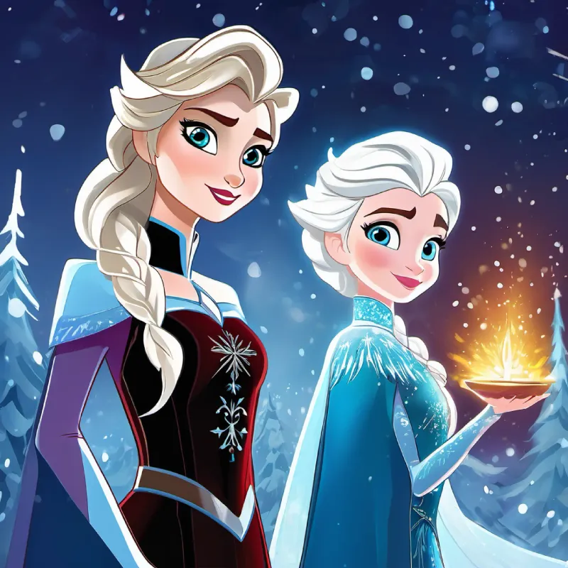 Elsa knew that the time had come to confront Malachi and protect her kingdom. With her companions by her side, she faced the sorcerer in an epic battle of light against darkness. Using her mastery of ice and her unwavering resolve, Elsa unleashed her full potential, creating a dazzling display of magic that astonished her foes.
