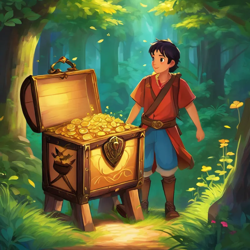 Finally, after overcoming all the gates and their challenges, they reached the heart of the Enchanted Forest. There, they found not only a chest filled with treasures and wonders but also a mirror that reflected the greatness within them. They understood that the greatest treasure was not gold or jewels, but the love, courage, and kindness they held in their hearts. With their adventure complete, Alex and Mystica returned home, forever cherishing the memories of their journey through the Enchanted Forest. As they grew older, they shared their story with others, inspiring them to believe in their own magical abilities.