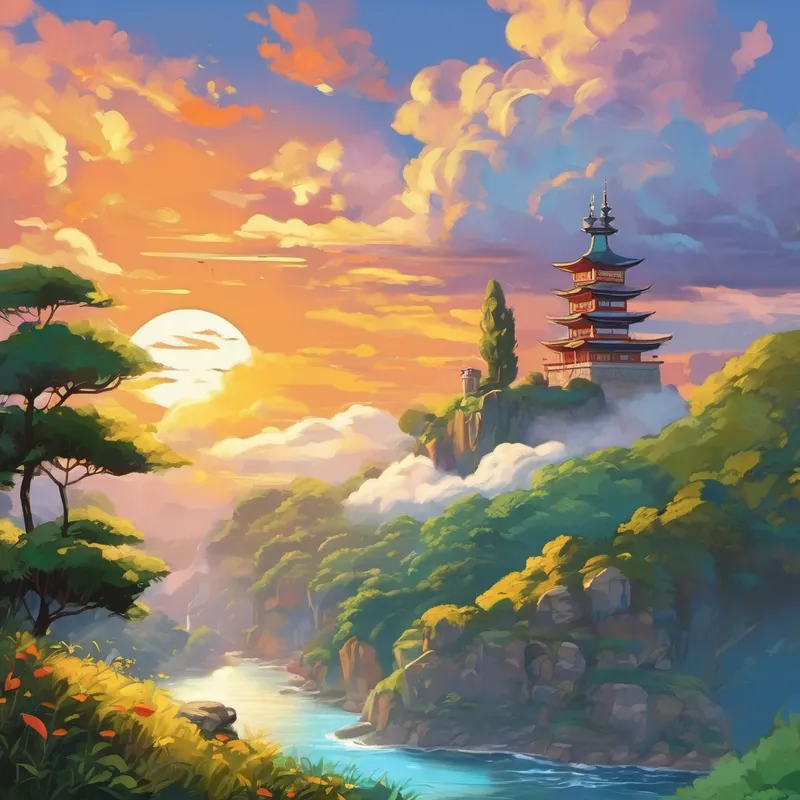 E assim, essa história mágica nos ensina que, quando as amizades são verdadeiras e o amor é puro, grandes aventuras e alegrias podem ser encontradas em cada esquina do reino mágico das nuvens. E assim, viveram felizes para sempre!