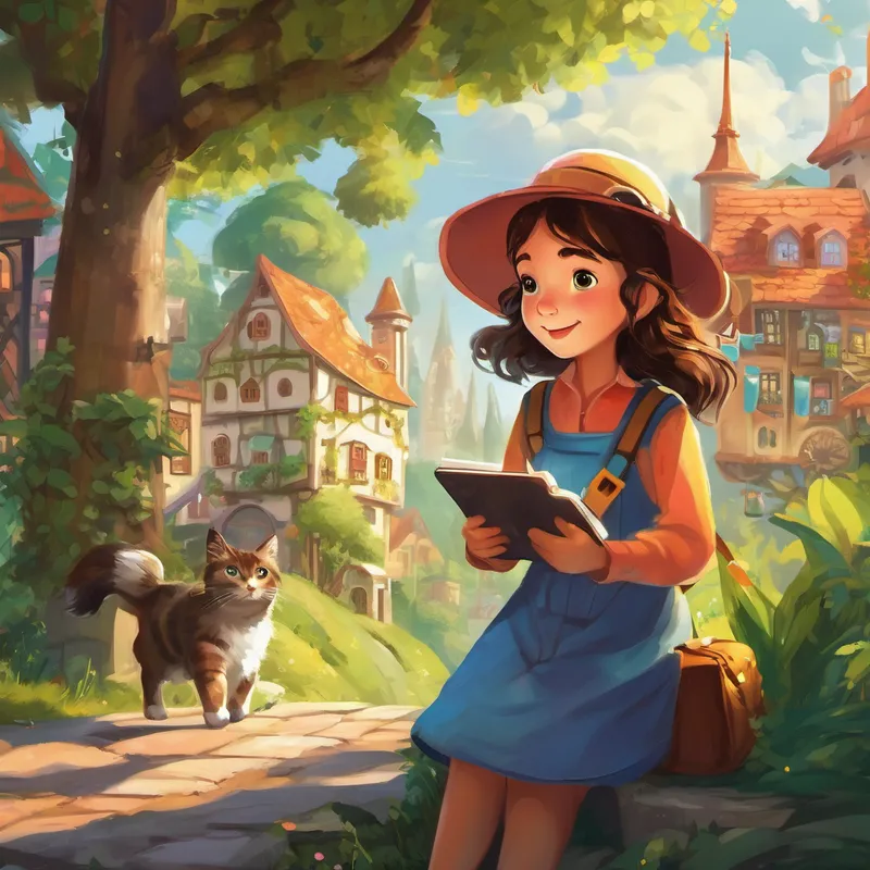 Once upon a time, in a bustling town called Digitalville, there lived a cheerful and curious eight-year-old girl named Lily. Lily loved exploring the world around her, constantly seeking new adventures. However, her favorite pastime was discovering the wonders of technology. One sunny day, Lily stumbled upon a remarkable gadget called the "Digital Dream Portal." Intrigued, she switched it on, and to her surprise, she was transported to a magical land called Marketopia. The land was buzzing with excitement, filled with vibrant colors and the sweet aroma of creativity.