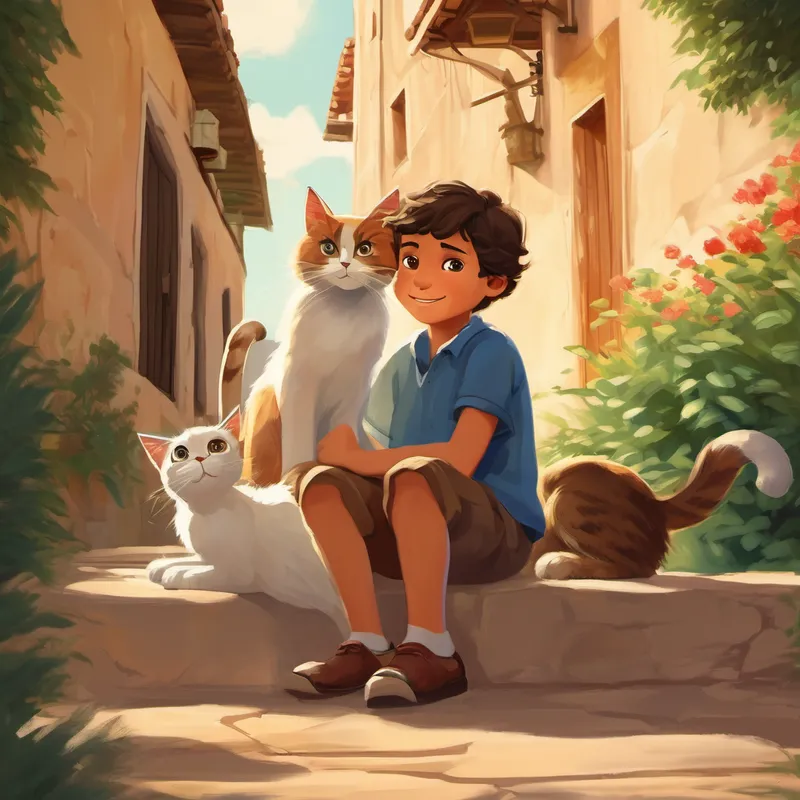 And from that day on, the tale of Ece and Dimitris was shared with children all over Athens, inspiring them to be determined and kind, just like the two cats who found happiness through their unbreakable bond.