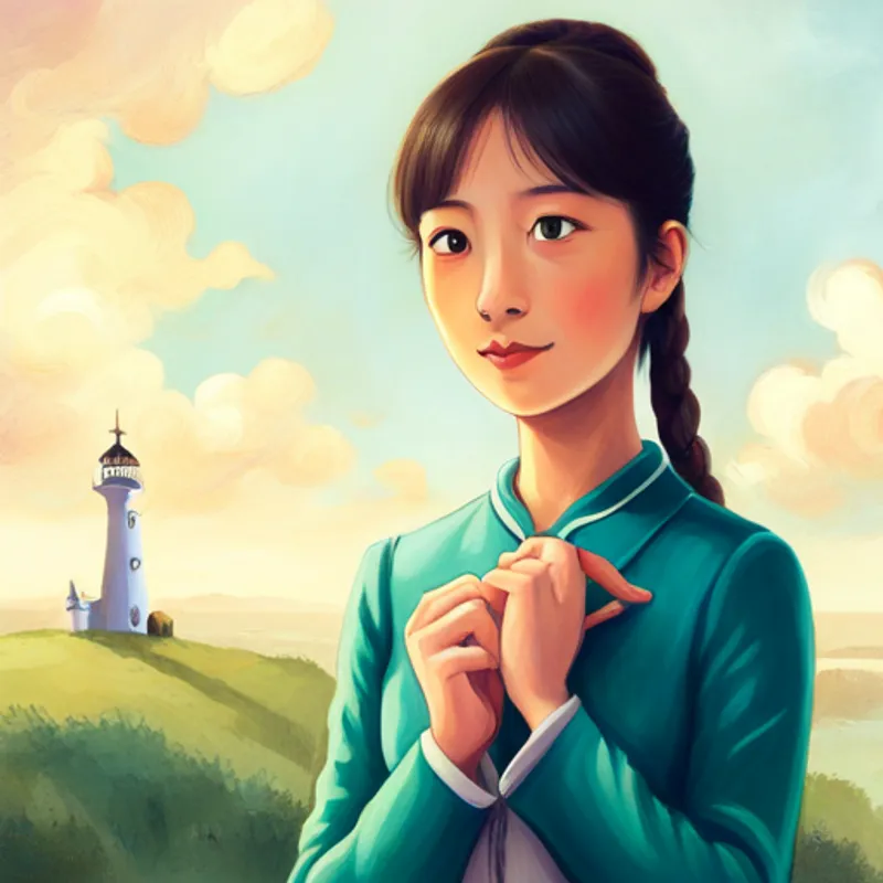 Lily's wide-eyed surprise at seeing the Tallneck