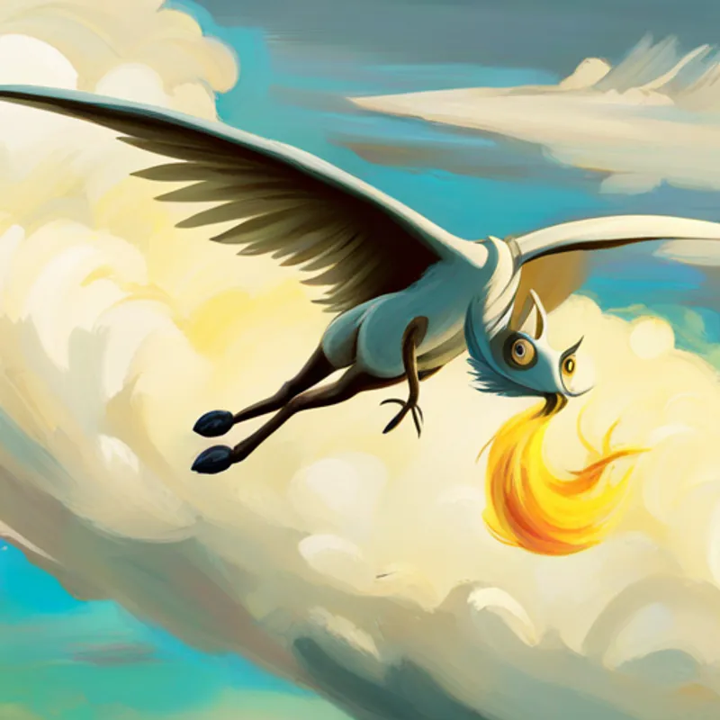 Lily flying through the air after the Tallneck sneezed