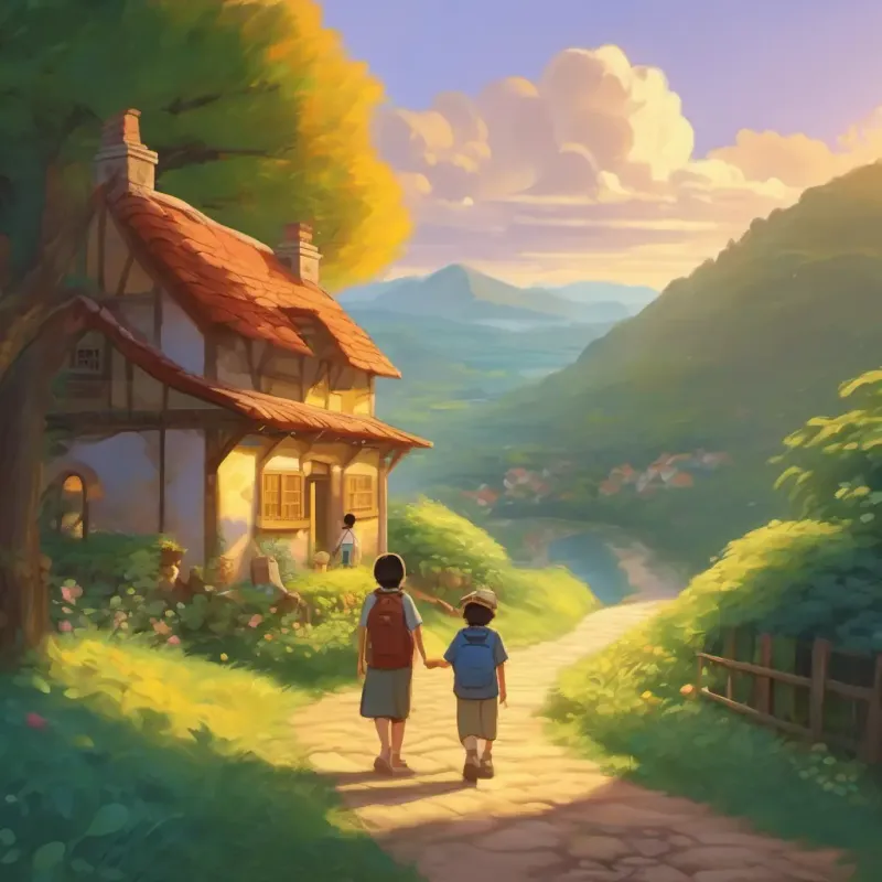 Returning home, sharing the adventure, family relief and joy