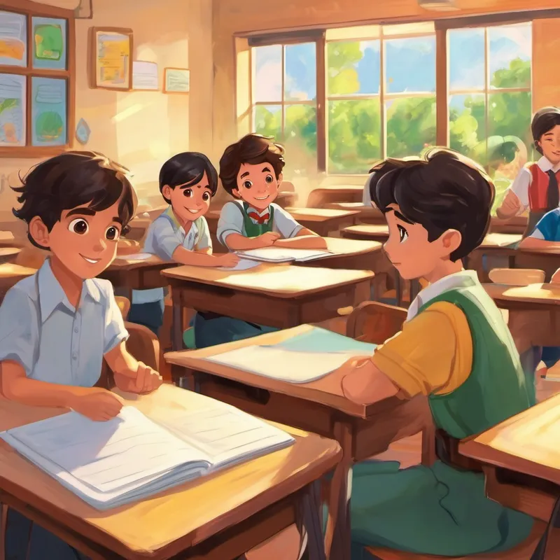 One sunny morning, as Dominic and his classmates gathered together, Ms. Urrutia reminded them about the classroom rules. She said, "Class, do you know why it's important to follow our rules?" The students looked around with curious eyes, waiting for an answer. Dominic, who always had an answer for everything, raised his hand excitedly. "Ms. Urrutia, we should follow the rules to keep order in our class, to make sure nobody gets hurt, and to help us learn better!" he exclaimed with a smile.