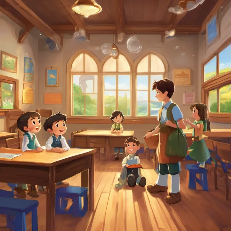 And so, the little boy named Dominic learned that being a good listener and following the classroom rules was not just important, but a lot of fun too. From that day forward, Dominic kept being a shining example of a fantastic 1st-grade student, making his teacher and classmates proud. And they all lived happily ever after.