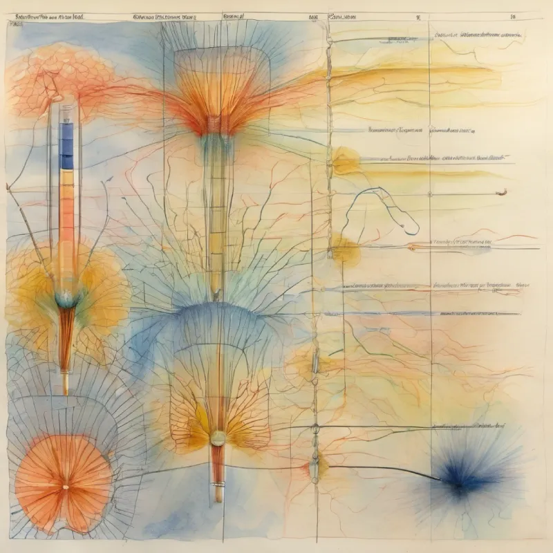 Details on Divisions and their significance in nerve signal distribution.