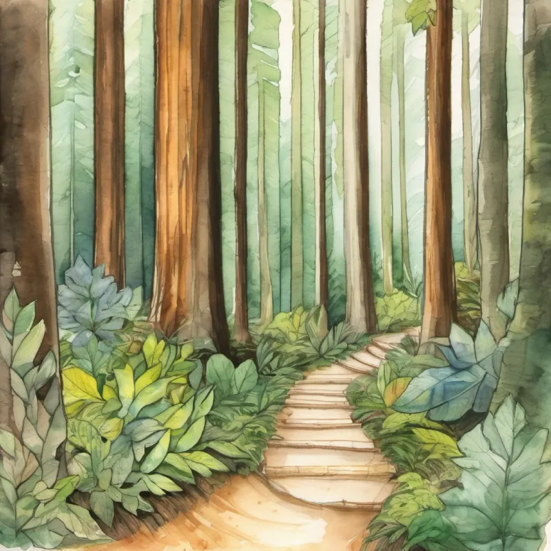 Imagining Trunks and Divisions as adventure paths in a forest.