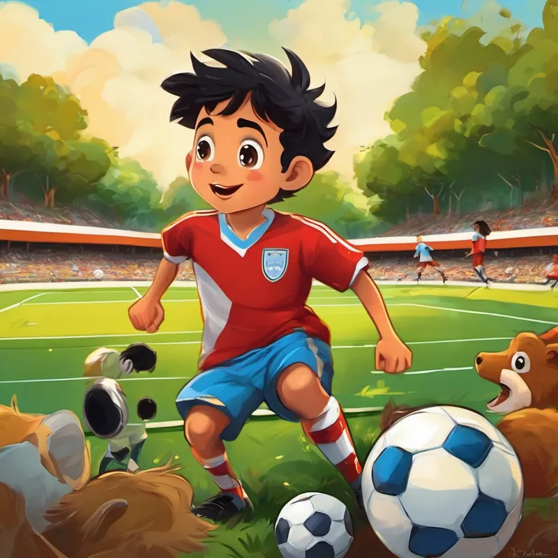 Había una vez un niño llamado Michael Junior que le gustaba jugar fútbol. Desde muy pequeño, Michael mostró su pasión por el deporte y siempre se divertía jugando con sus amigos en el parque. Un día, Michael decidió unirse a un equipo de fútbol local para mejorar sus habilidades y aprender de los entrenadores profesionales.