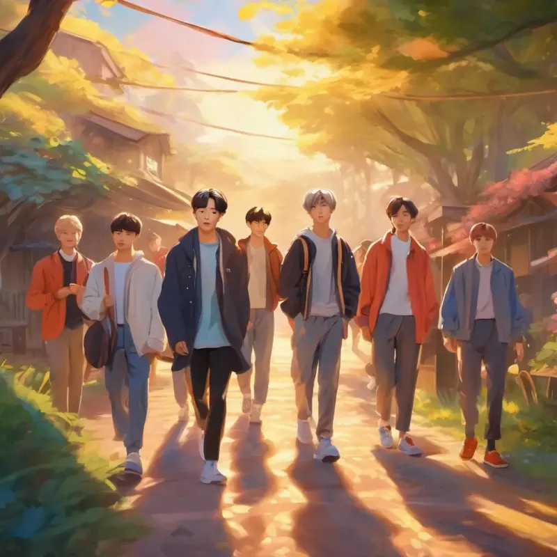 BTS joins the main character, exciting the audience.