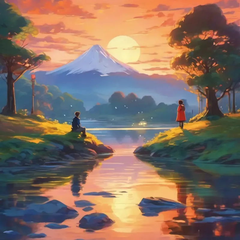 Ending with a reflective look on the future, promise of love.