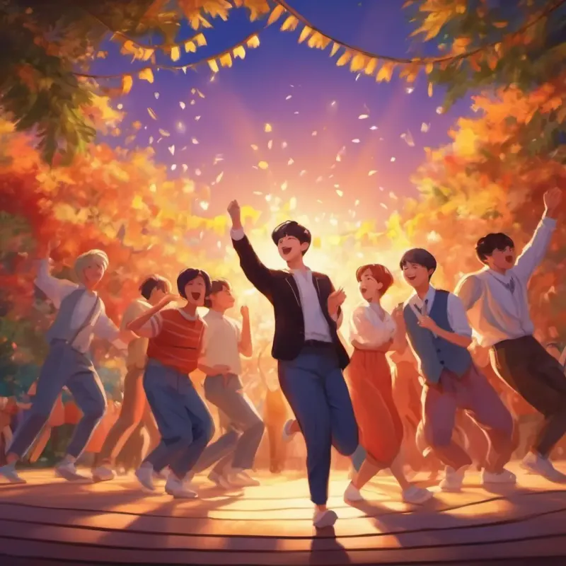 Singing and dancing with BTS, a moment of unity.