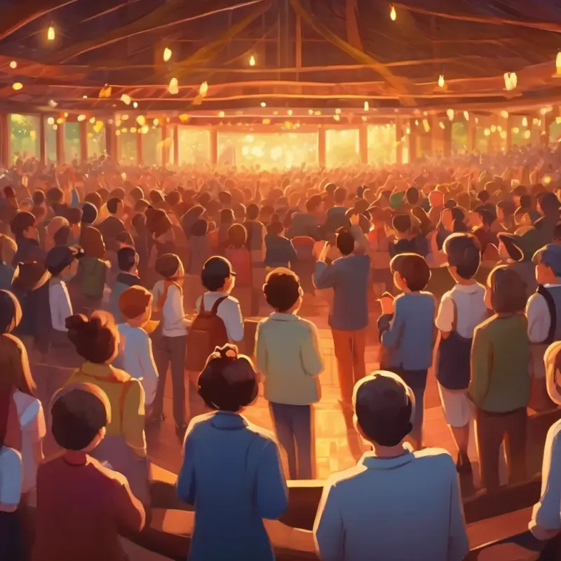 Song ends, crowd cheers, hint of something unexpected.
