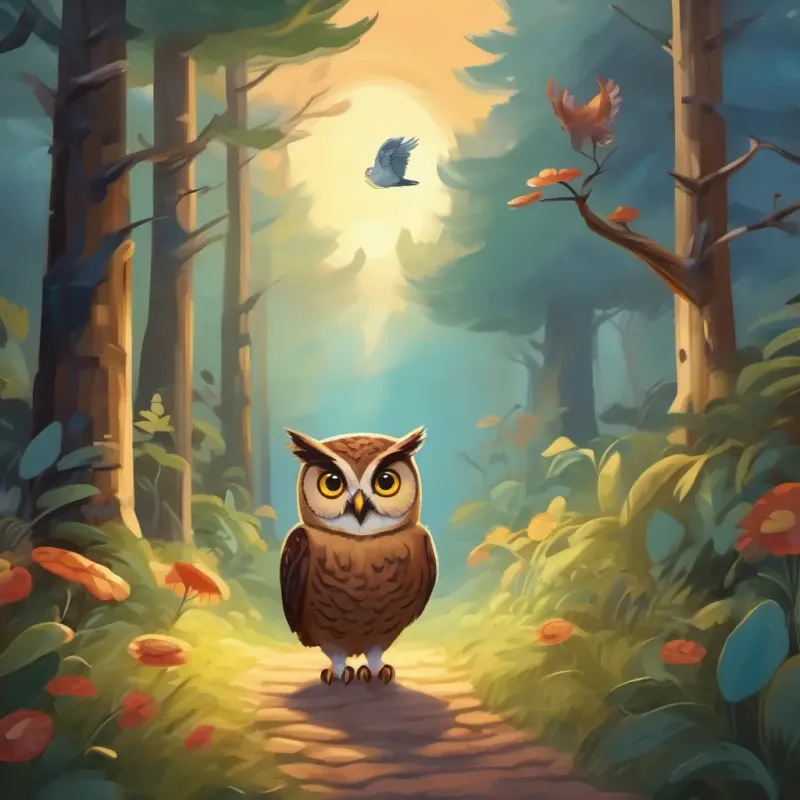 Animals greet Owl on his quest.
