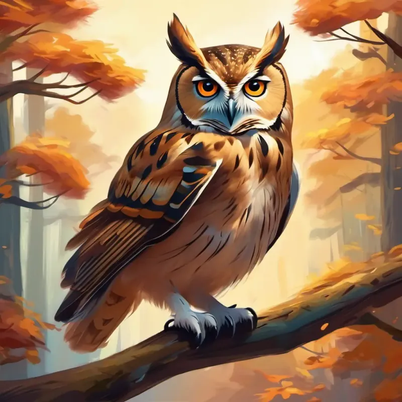 Owl faces minor challenges but perseveres.