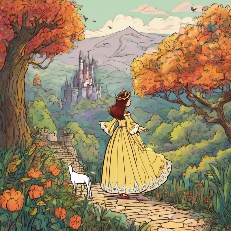 En una tierra muy, muy lejana, había una princesa. Era la princesa más linda de todo el mundo. Pero un día, la malvada bruja vino por ella al palacio y la bruja dijo: 'Yo quiero a la princesa'. '¡NO!', dijo la princesa. Entonces, la bruja le puso una maldición que la convirtió en bruja y dejó de ser la más linda. Pero el príncipe sabe que sigue siendo la princesa, por lo que decide ir al bosque encantado para buscar una copa mágica para que un mago la vuelva a como era antes y ella sea linda otra vez.