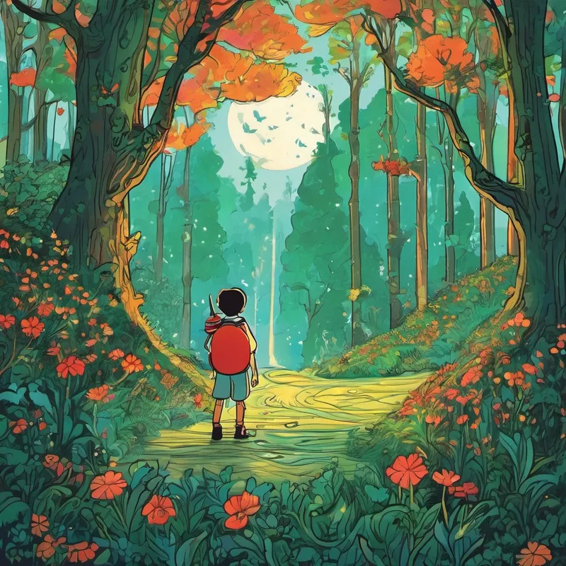 El príncipe se adentra en el bosque encantado y se encuentra con seres mágicos y criaturas fascinantes. Después de buscar durante días y días, el príncipe finalmente encuentra al mago que posee la copa mágica. El mago le dice que para que la copa funcione, el príncipe debe recitar un encantamiento especial y demostrar su valentía.