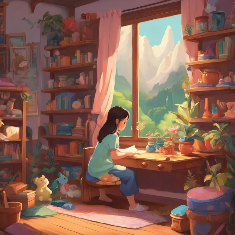 But deep down, Juju knew that something had to change. She couldn't let this creature create havoc in her life any longer. So one day, she made a brave decision - it was time for her room to undergo a magical transformation. Juju rolled up her sleeves and began tidying her room. She picked up her clothes and folded them neatly, placing them in her drawers. She organized her toys, separating them into different boxes and shelves. With each item that found its rightful place, she felt a sense of peace and accomplishment.