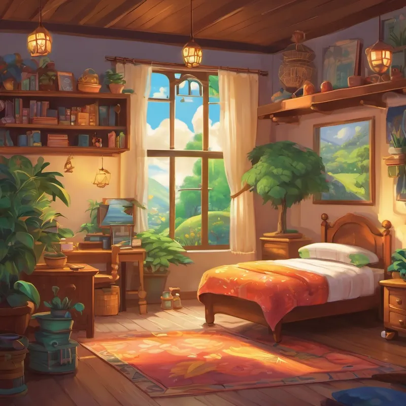 And so, my dear little one, the tale of Juju and the mischievous creature teaches us all a valuable lesson. A tidy room brings peace and tranquility, and allows our imaginations to soar. So remember, my dear child, to always keep your space clean and organized, for you never know what magic may follow in its wake. Goodnight, sweet dreams, and may your room always be a peaceful haven.