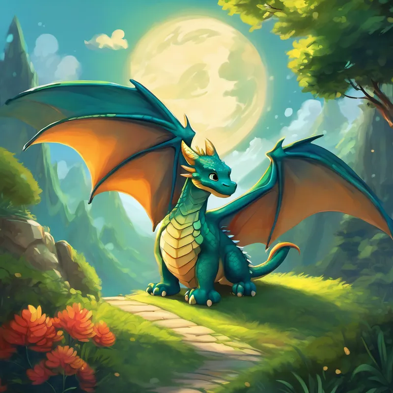 Remember, my little friend, the story of Drake the dragon, and always remember to view the world through kind and accepting eyes. For magic and wonder can be found in the most extraordinary of friendships. Goodnight, sleep tight, and dream of dragons taking you to the skies!
