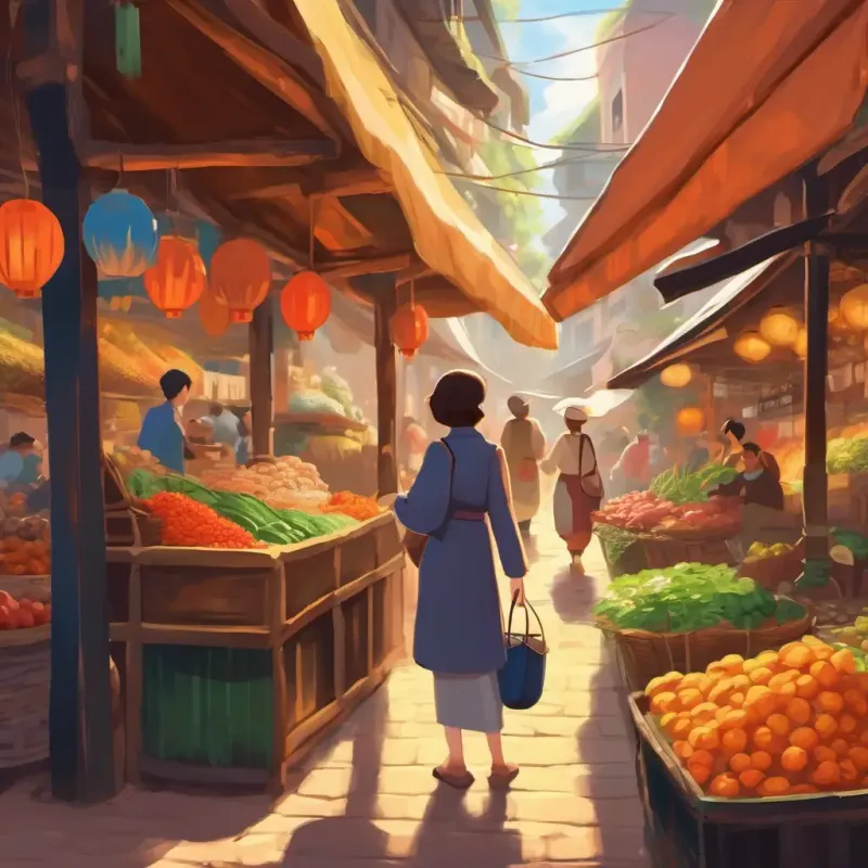 Experiencing market scents, sounds of haggling