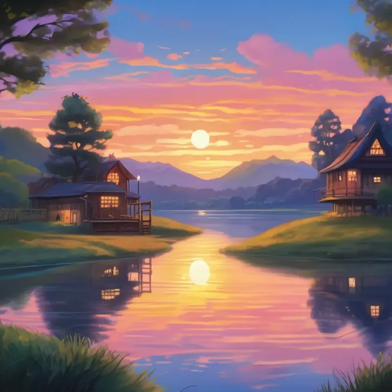 Twilight reflection, creating lasting memories